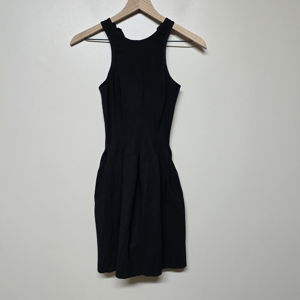 Lululemon Black Here To There Stretch Pleated Fit & Flare Dress Size‎ 2/4 (?)